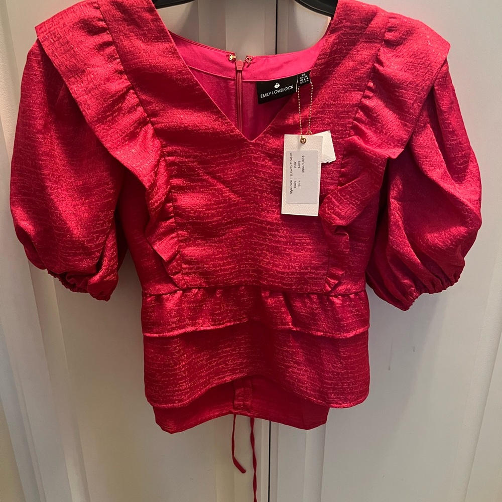 Emily Lovelock Anne Blouse - Pink NWT